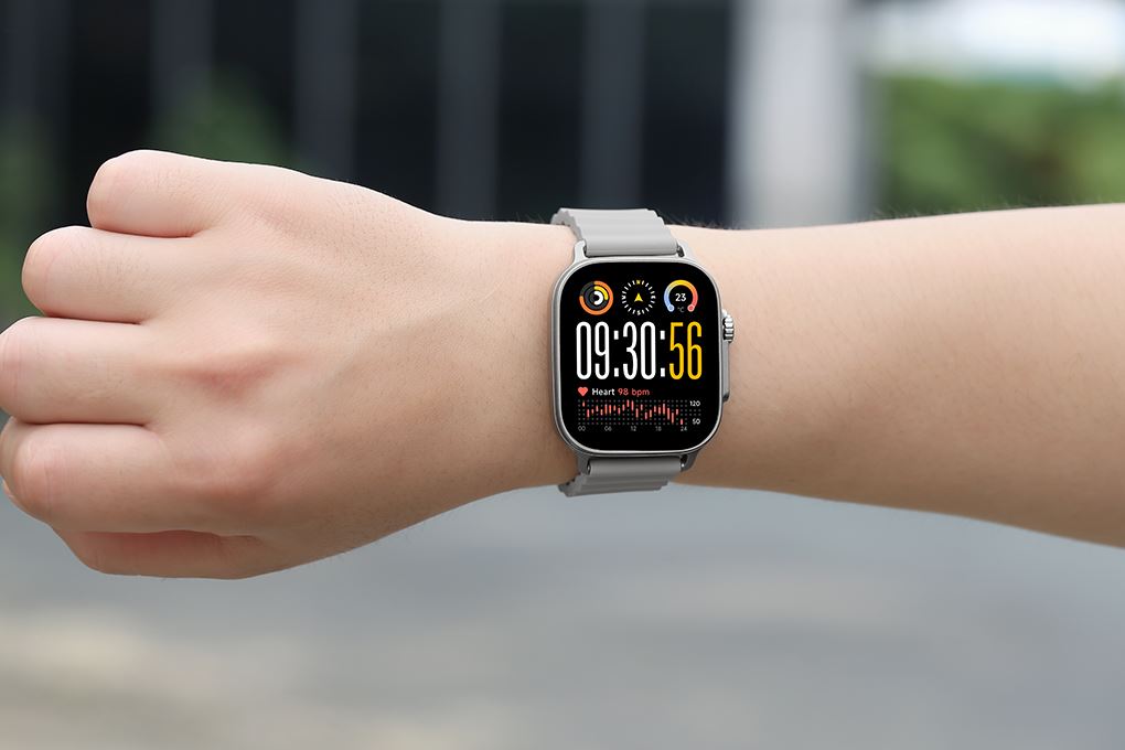 realme Watch 5 50mm dây silicone Màu Bạc
