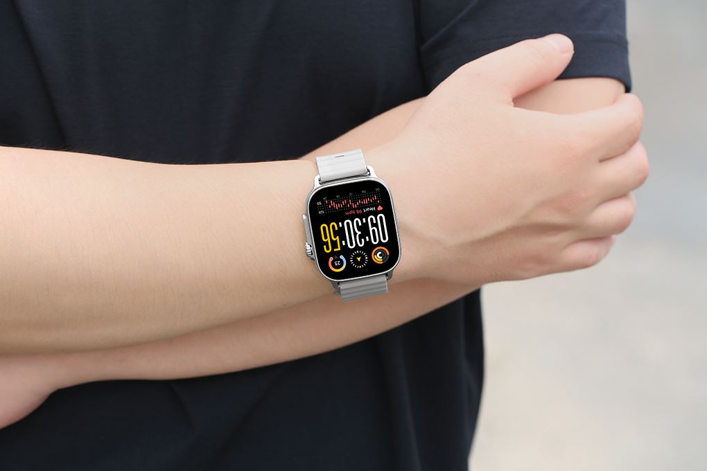 realme Watch 5 50mm dây silicone Màu Bạc