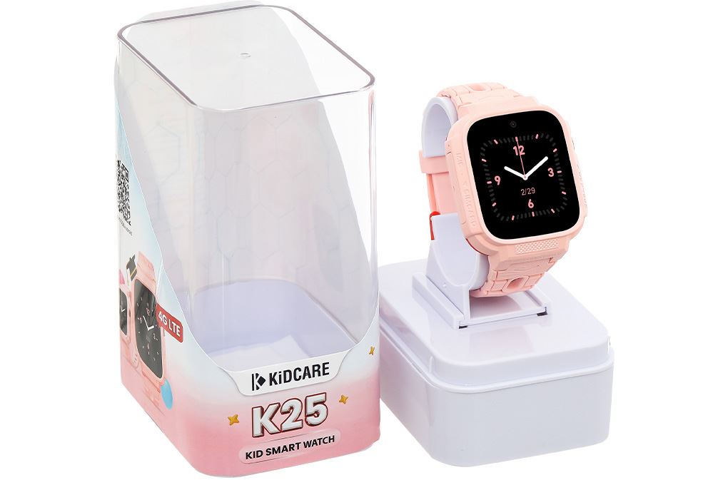 Đồng hồ định vị trẻ em Kidcare K25 4G Màu Hồng