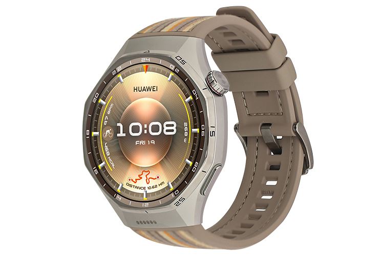 Huawei Watch GT 6 Pro 46mm viền Titanium dây Woven Màu Nâu