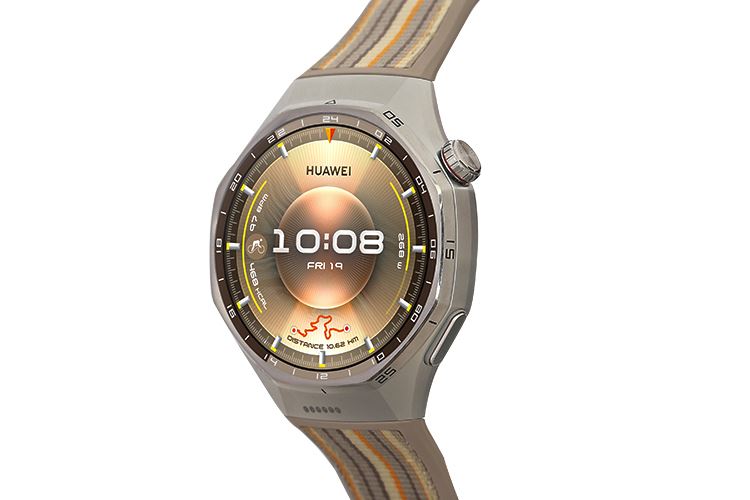 Huawei Watch GT 6 Pro 46mm viền Titanium dây Woven Màu Nâu