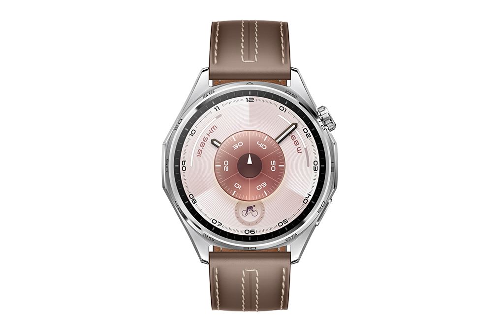 Huawei Watch GT 6 46mm viền thép dây da Màu Nâu