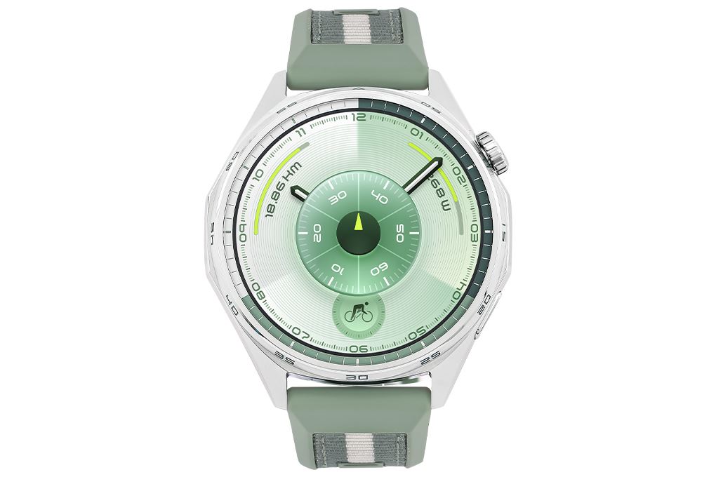 Huawei Watch GT 6 46mm viền thép dây Woven Màu Xanh lá