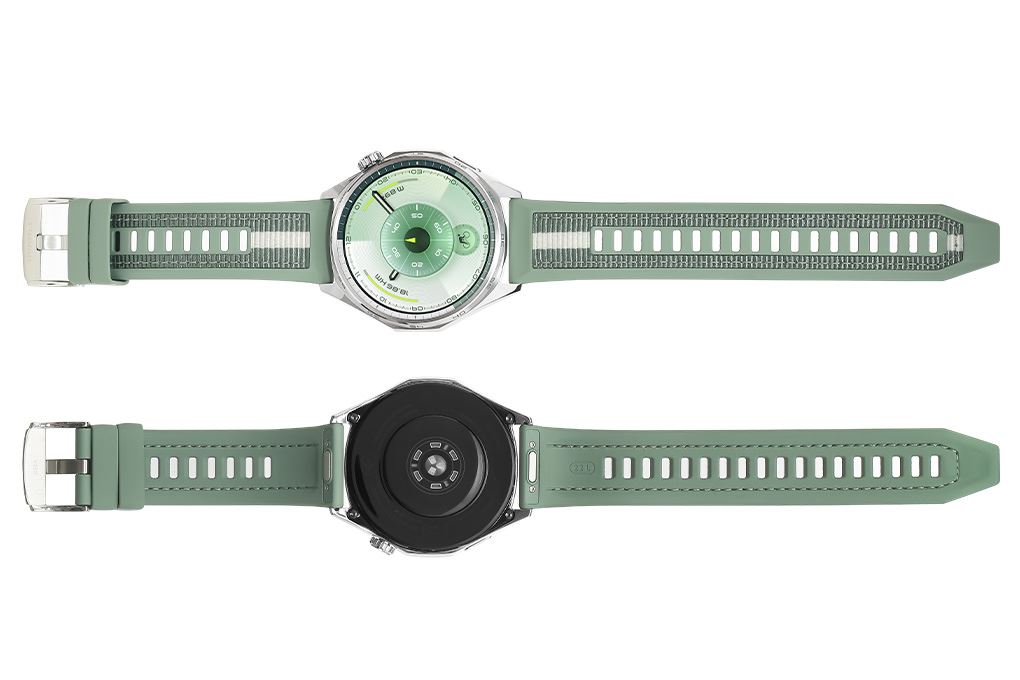Huawei Watch GT 6 46mm viền thép dây Woven Màu Xanh lá