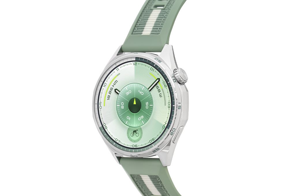 Huawei Watch GT 6 46mm viền thép dây Woven Màu Xanh lá