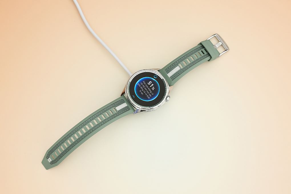 Huawei Watch GT 6 46mm viền thép dây Woven Màu Xanh lá