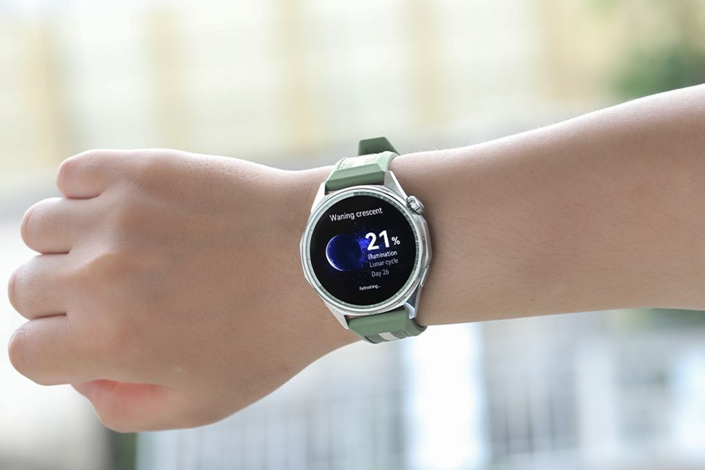 Huawei Watch GT 6 46mm viền thép dây Woven Màu Xanh lá