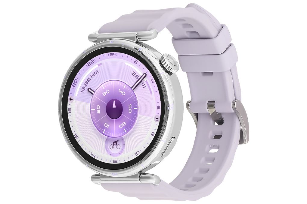 Huawei Watch GT 6 41mm viền thép dây cao su Màu Tím