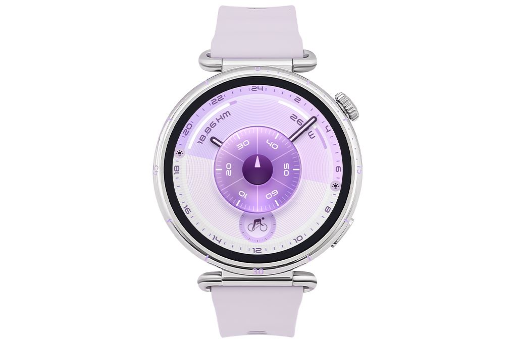 Huawei Watch GT 6 41mm viền thép dây cao su Màu Tím