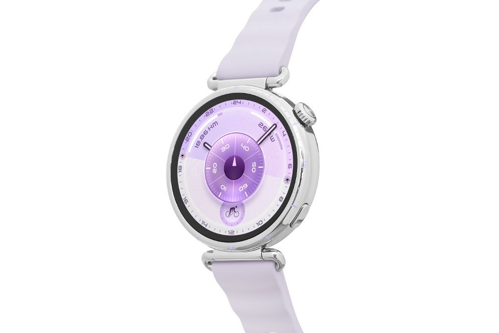 Huawei Watch GT 6 41mm viền thép dây cao su Màu Tím