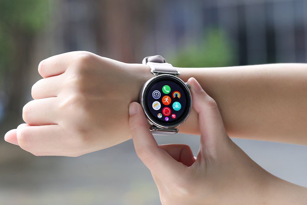 Huawei Watch GT 6 41mm viền thép dây cao su Màu Tím