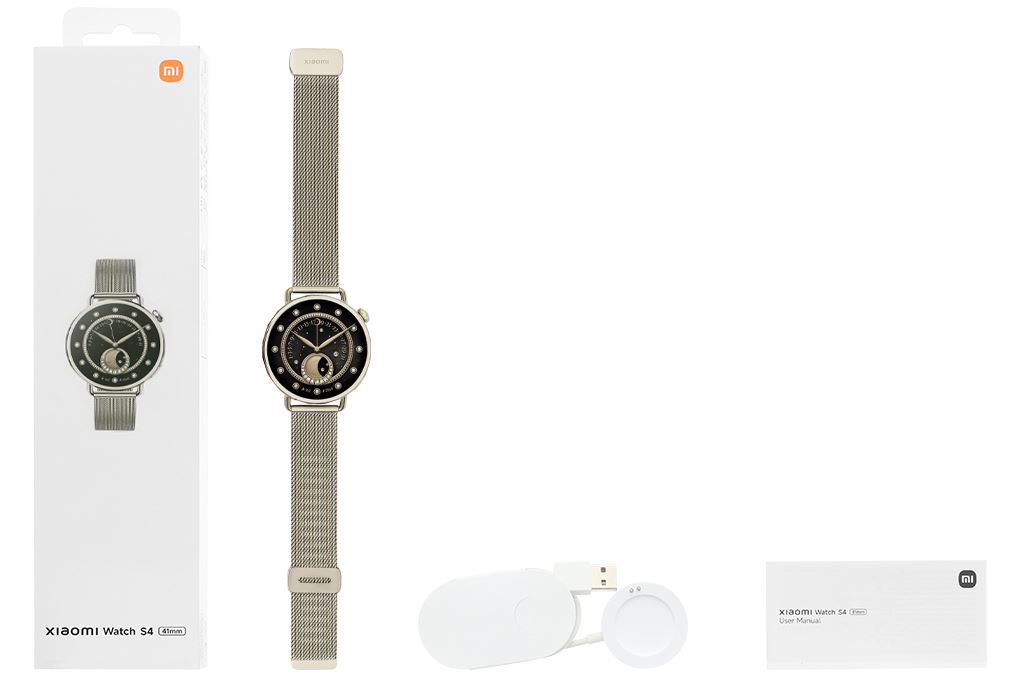 Xiaomi Watch S4 41mm dây Milanese Màu Vàng đồng