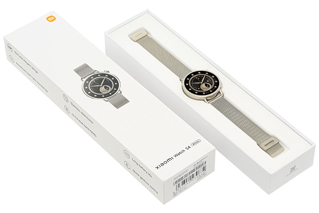 Xiaomi Watch S4 41mm dây Milanese Màu Vàng đồng