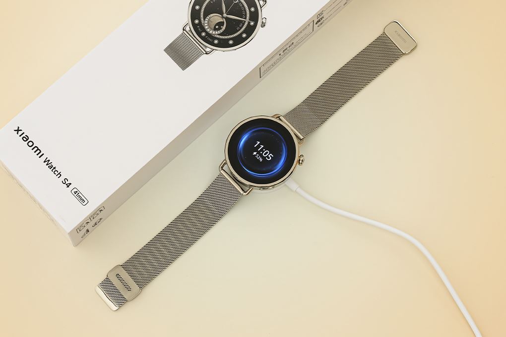 Xiaomi Watch S4 41mm dây Milanese Màu Vàng đồng