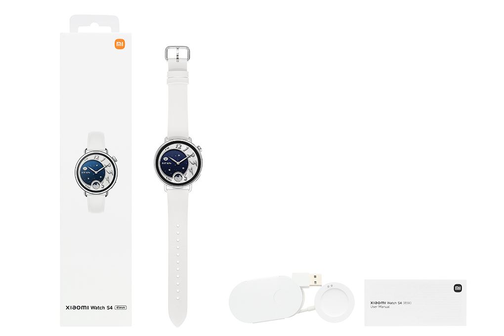 Xiaomi Watch S4 41mm dây da Màu Trắng