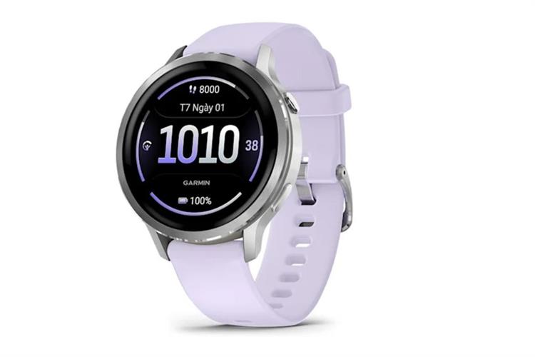 Garmin Venu 4 41mm dây silicone Màu Tím bạc