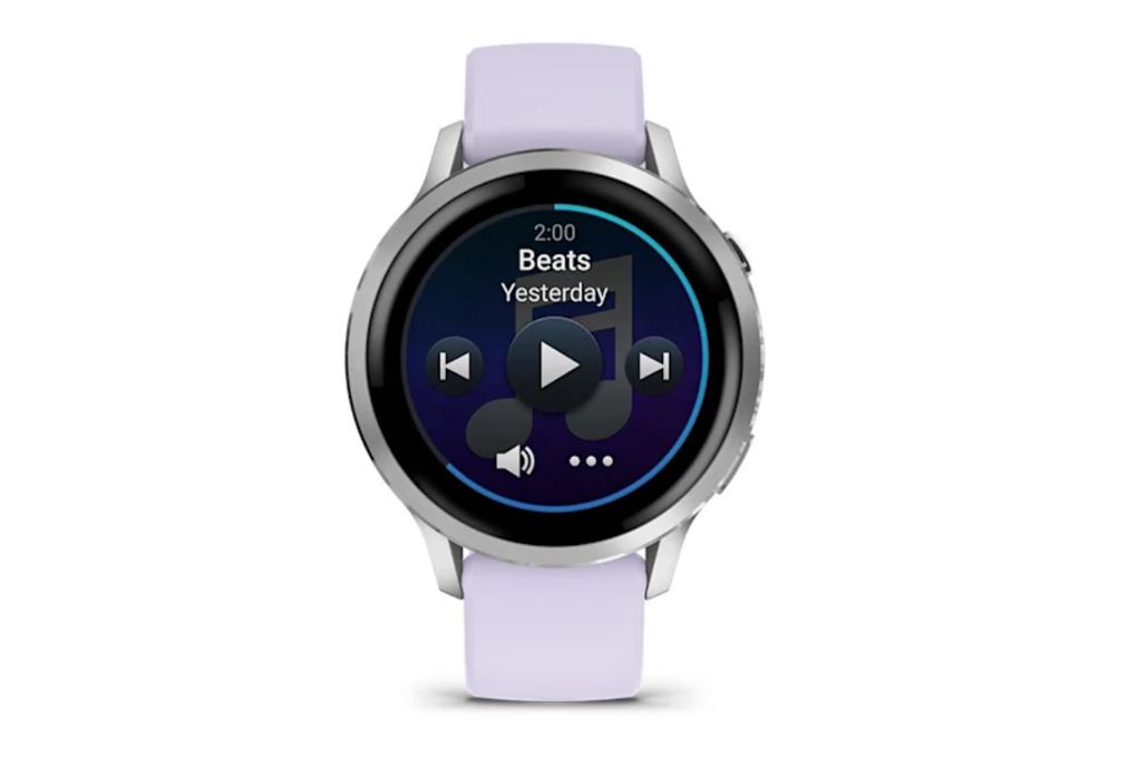 Garmin Venu 4 41mm dây silicone Màu Tím bạc