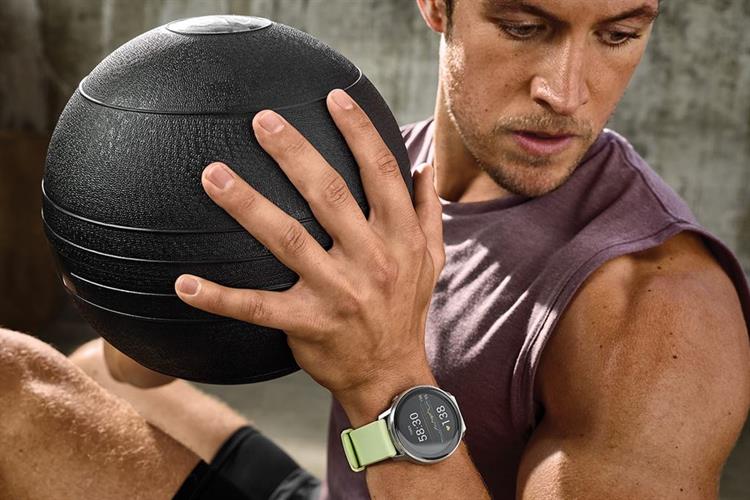 Garmin Venu 4 45mm dây silicone Màu Xám/Vàng