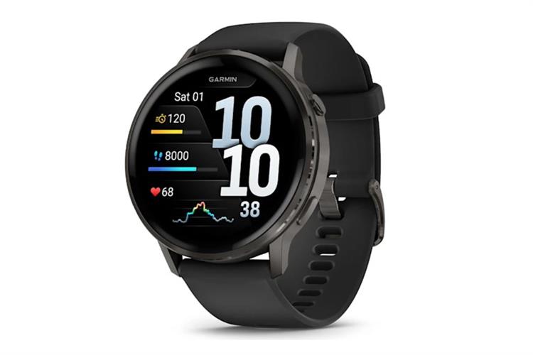 Garmin Venu 4 45mm dây silicone Màu Đen