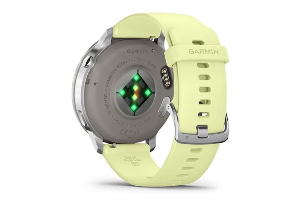 Garmin Venu 4 45mm dây silicone Màu Xám/Vàng