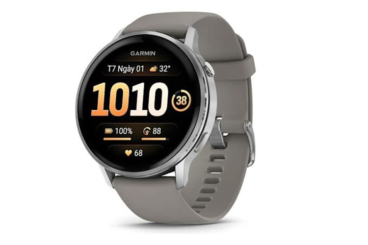 Garmin Venu 4 45mm dây silicone Màu Xám