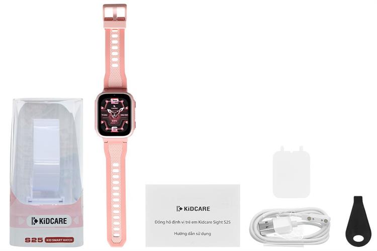 Đồng hồ định vị trẻ em Kidcare Sight S25 Màu Hồng