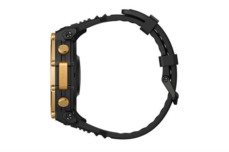 Amazfit T-Rex 3 Pro 48mm dây silicone Màu Đen - Vàng đồng