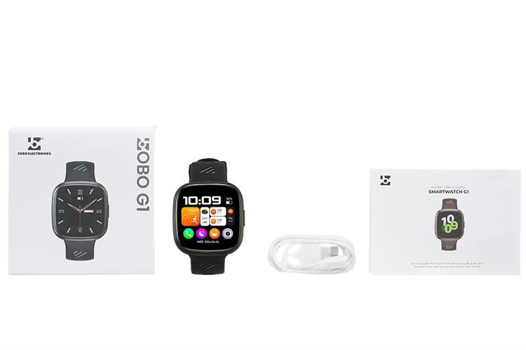 Zobo G1 42.3mm dây silicone Màu Đen