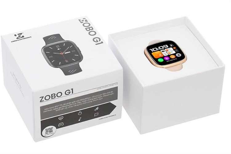 Zobo G1 42.3mm dây silicone Màu Hồng