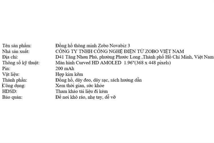 Zobo Novabiz 3 50.2mm dây silicone Màu Đen