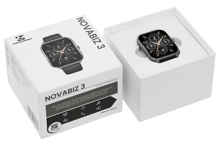 Zobo Novabiz 3 50.2mm dây silicone Màu Đen