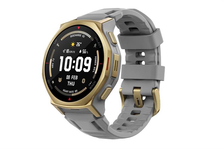 Amazfit T-Rex 3 Pro 44mm dây silicone Màu Xám/Vàng