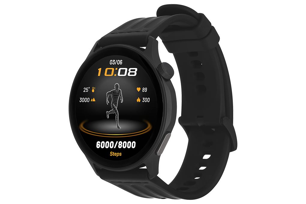 OPPO Watch S 46mm dây cao su Màu Đen