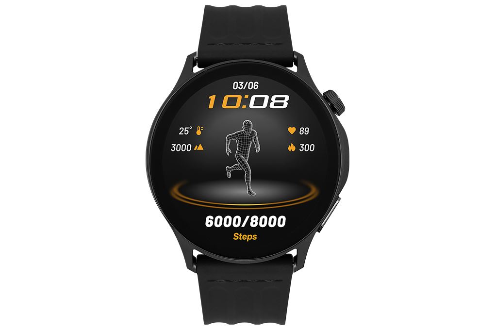 OPPO Watch S 46mm dây cao su Màu Đen
