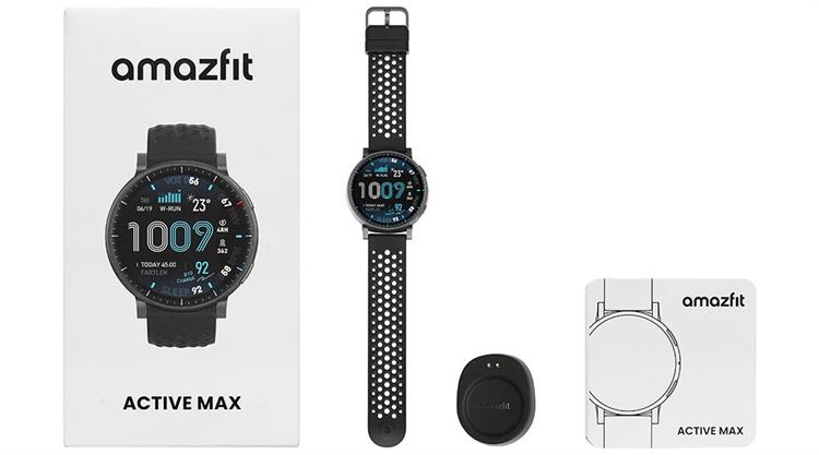 Amazfit Active Max 46mm dây silicone Màu Đen