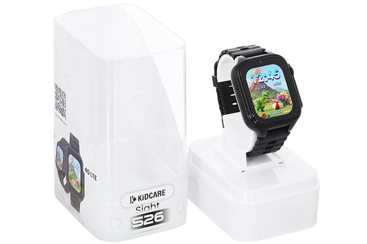 Đồng hồ định vị trẻ em Kidcare Sight S26 4G Màu Đen