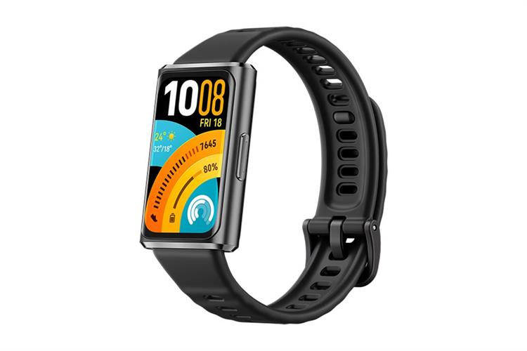 Vòng đeo tay thông minh Huawei Band 11 Pro dây Fluor Màu Đen