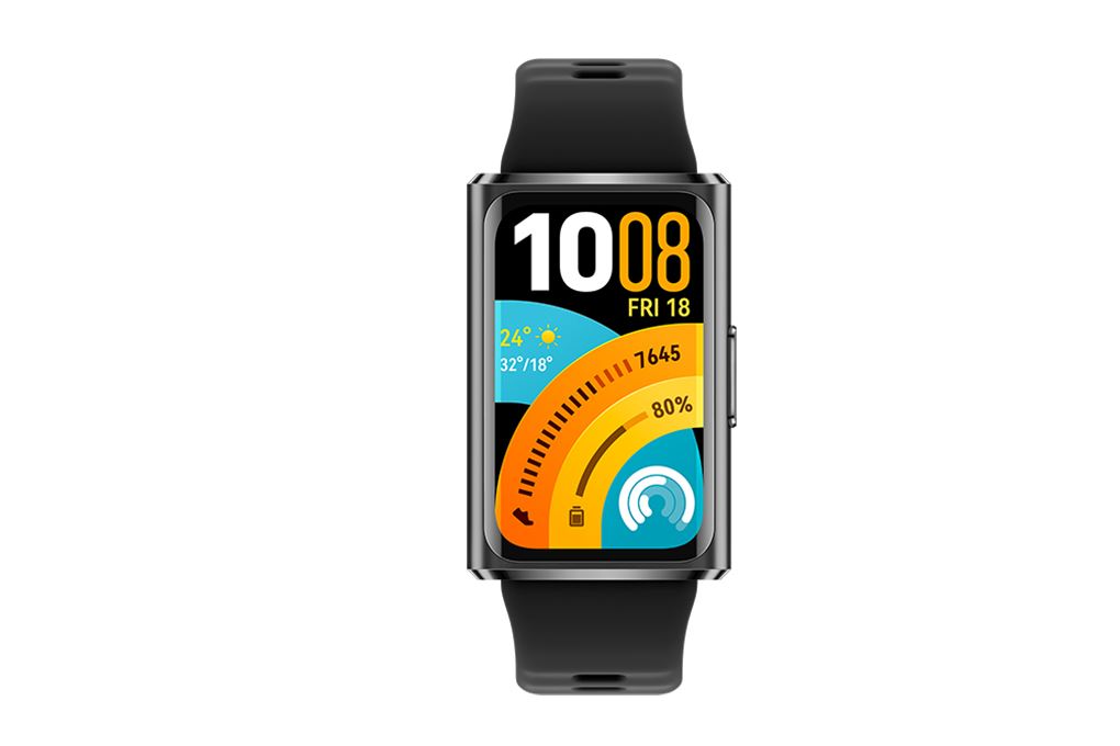 Vòng đeo tay thông minh Huawei Band 11 Pro dây Fluor Màu Đen
