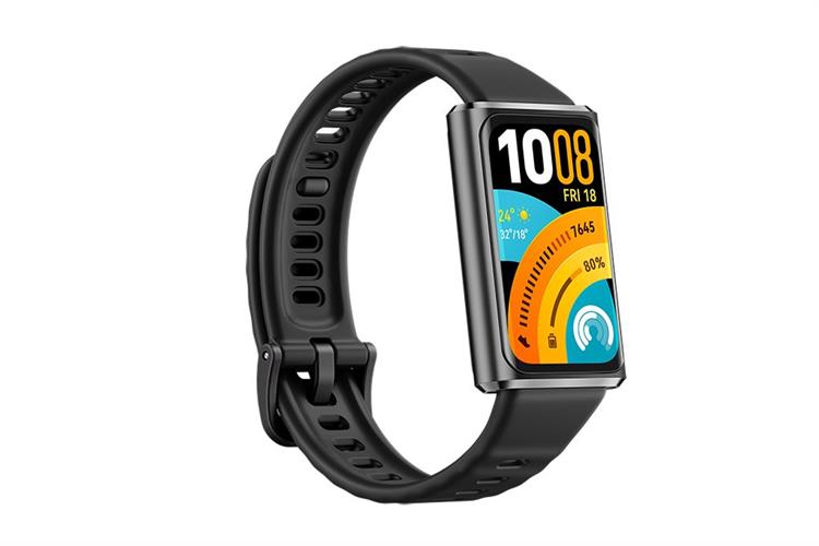 Vòng đeo tay thông minh Huawei Band 11 Pro dây Fluor Màu Đen