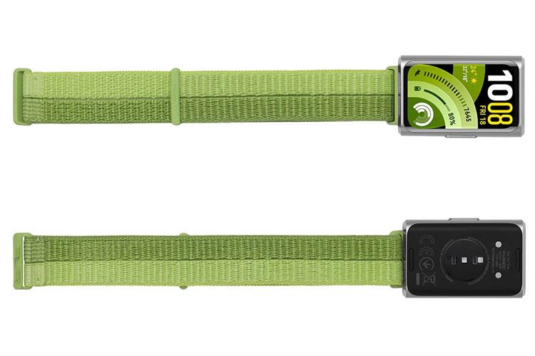 Vòng đeo tay thông minh Huawei Band 11 Pro dây nylon dệt Màu Xanh lá