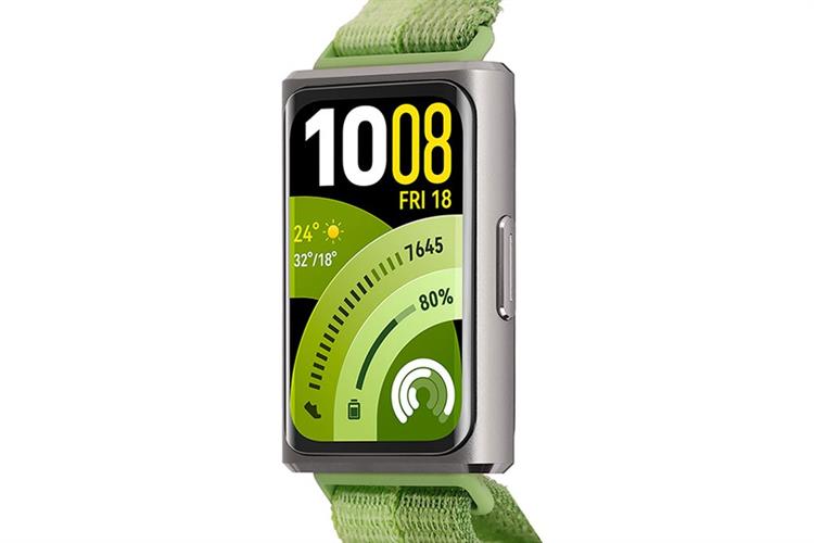 Vòng đeo tay thông minh Huawei Band 11 Pro dây nylon dệt Màu Xanh lá