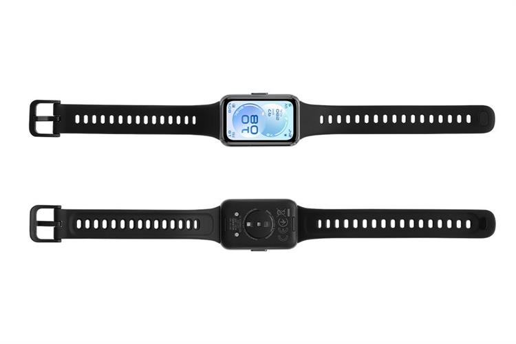 Vòng đeo tay thông minh Huawei Band 11 viền nhôm dây Fluor Màu Đen