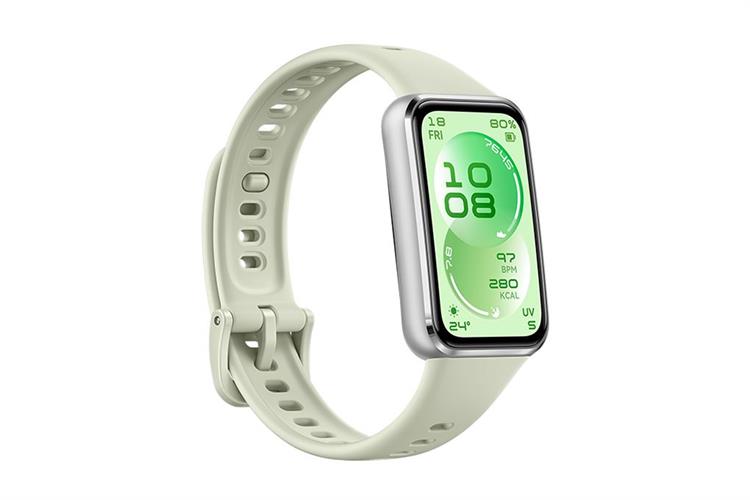 Vòng đeo tay thông minh Huawei Band 11 viền nhôm dây Fluor Màu Xanh lá