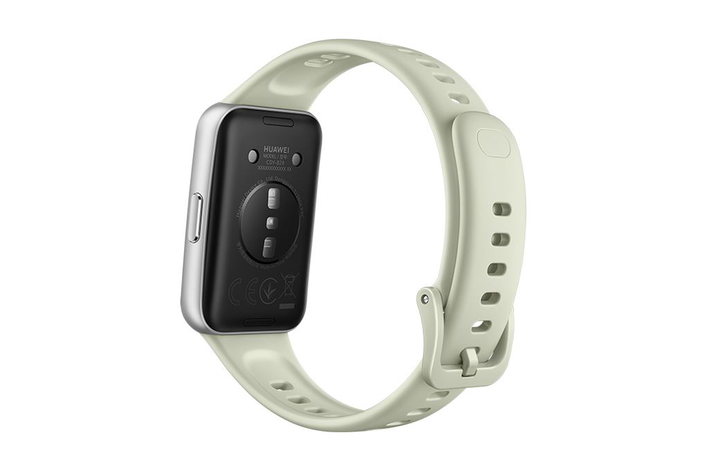 Vòng đeo tay thông minh Huawei Band 11 viền nhôm dây Fluor Màu Xanh lá