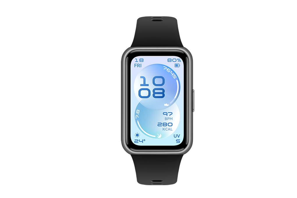 Vòng đeo tay thông minh Huawei Band 11 dây Fluor Màu Đen