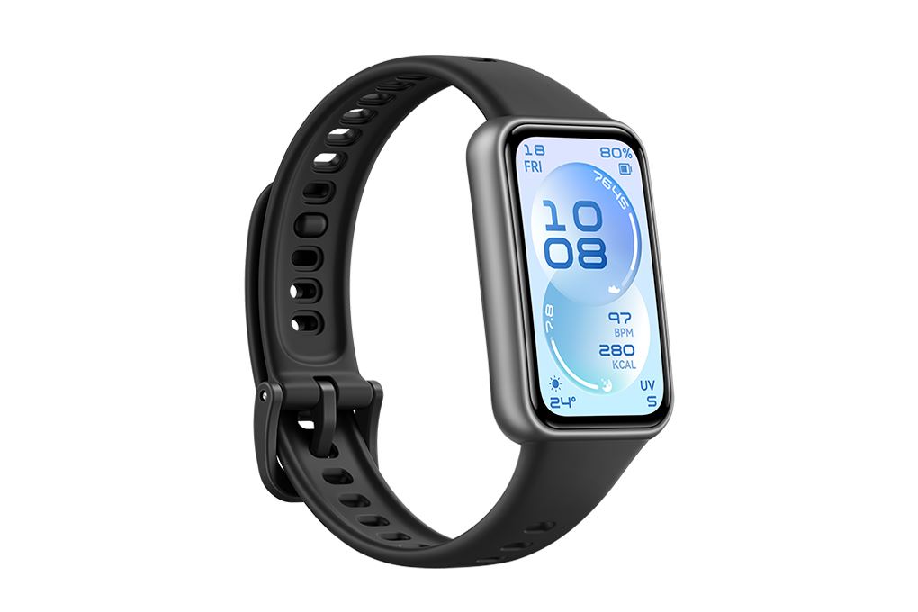 Vòng đeo tay thông minh Huawei Band 11 dây Fluor Màu Đen
