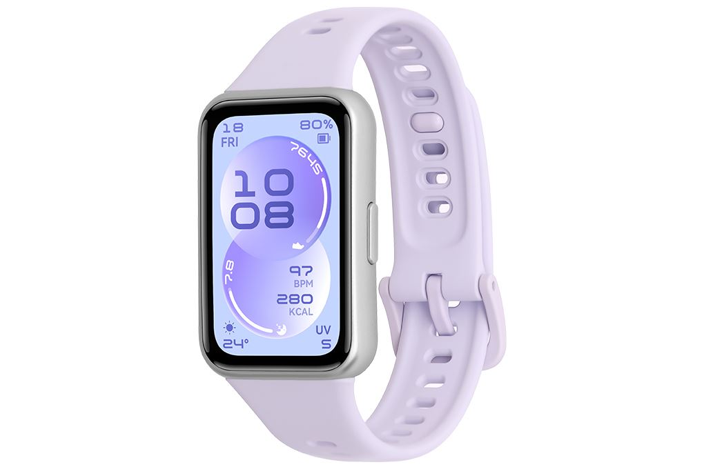 Vòng đeo tay thông minh Huawei Band 11 dây Fluor Màu Tím