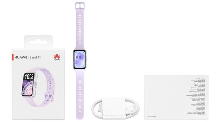 Vòng đeo tay thông minh Huawei Band 11 dây Fluor Màu Tím