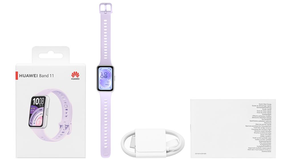 Vòng đeo tay thông minh Huawei Band 11 dây Fluor Màu Tím