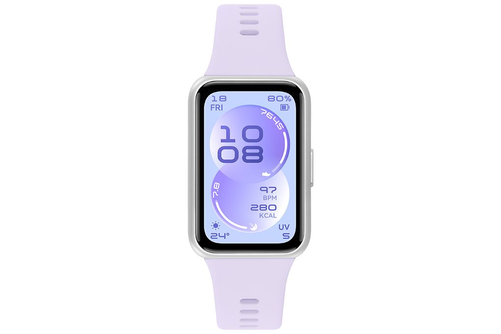 Vòng đeo tay thông minh Huawei Band 11 dây Fluor Màu Tím